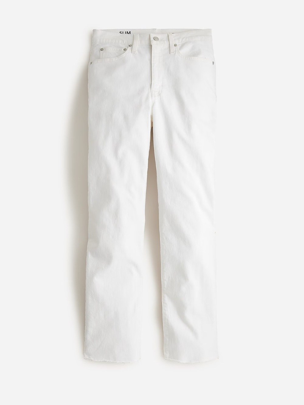 J. Crew women’s Slim boyfriend jean in white 29 Summer Denim